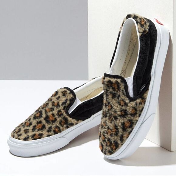 VANS Sherpa Slip-On 59 Sneakers Leopard Print Size 5.5 - Picture 2 of 11